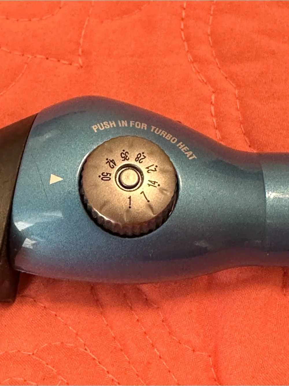 Blue Tapered Curling Wand